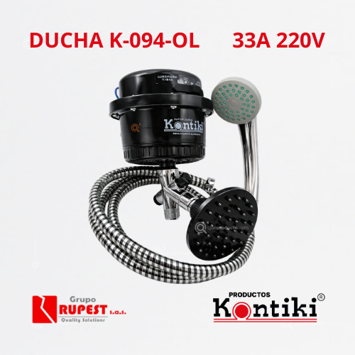 Ducha Eléctrica 33A, Selec. Manual 3 Tem, 220 V, Ref K094-OL, Marca Kontiki (En Stock)