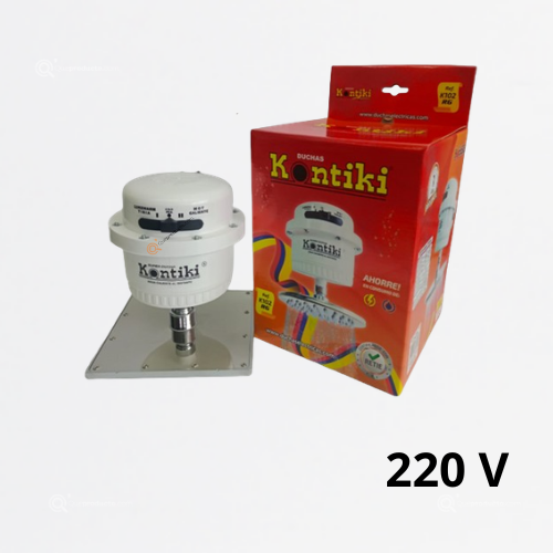 Ducha Eléctrica Tradicional, 33A, Selector Manual 3T, IP44, 220 V, Ref K099-RG, Marca Kontiki (Bajo Pedido)