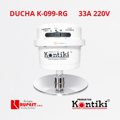 Ducha Eléctrica Tradicional, 33A, Selector Manual 3T, IP44, 220 V, Ref K099-RG, Marca Kontiki (Bajo Pedido)