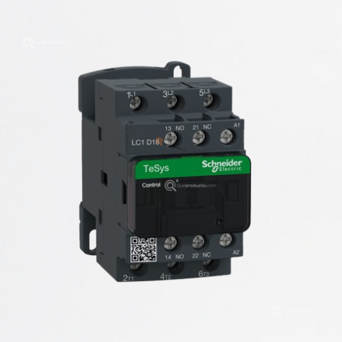 Contactor TeSys D 3P AC-3, 18A-24VAC, Bobina 440 V, Ref LC1D18B7, Marca Schneider (Bajo Pedido)