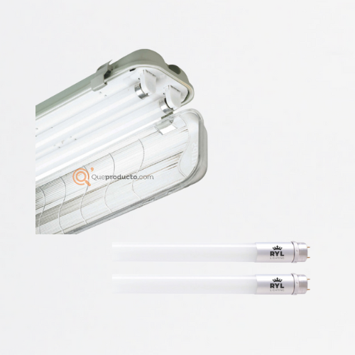 LED Luminaria Herm. 36W 2x18 T8 1E, 6500K, APROX 3000 lm, 100-277V, Ref ENSALET, Ledvance-Royal (En Stock)