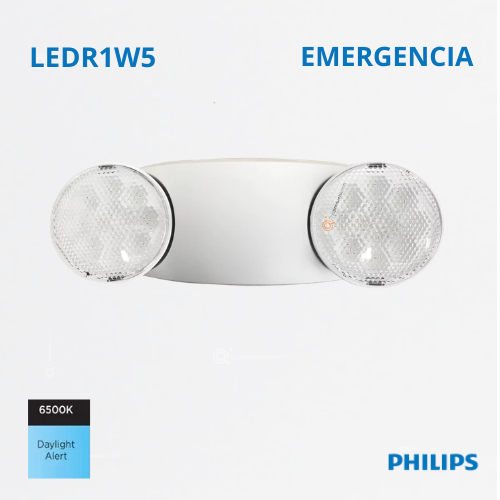 LED Luminaria de emergencia LEDR1W5 2W, 6500K, 120-277V, Ref 919406020731, Marca Philips (En Stock)