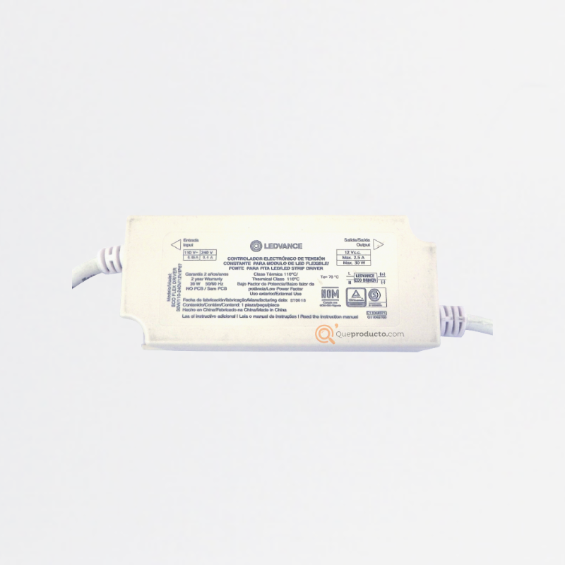 LED Driver ECO FLEX 60W, 6 A Max, Vcc 12V, IP67, Vinput 110-240 V, Ref 7014783, Ledvance-Osram (Bajo Pedido)