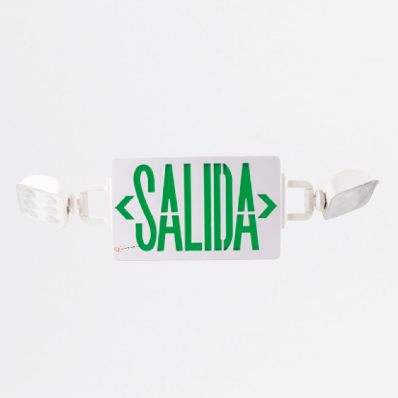 LED Señal salida + Luminaria de emergencia 4W, 140 lm, 100-240V, Ref S3, Marca Royal Lighting (S)