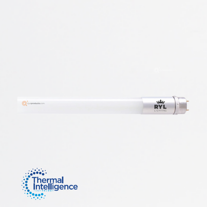 LED Tubo T8 opalizado vidrio 18W, 6500K, 1600 lm, 240G, Conx 1E, 100-240V, Marca Royal Lighting (S)