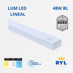 LED Lum Lineal 50W White, 3CCT, 4320 lm, 110G, 100-240V, Ref YFLLP50WT, Marca Royal Lighting (En Stock)