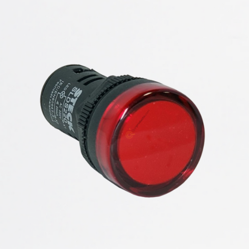 Luz Piloto LED 22mm ROJO 110VAC PLASTICO, Ref SLDS1101, Marca Steck (Bajo Pedido)