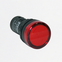 Luz Piloto LED 22mm ROJO 110VAC PLASTICO, Ref SLDS1101, Marca Steck (Bajo Pedido)