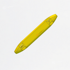 Marcador Para Multiconductores, Amarillo Sin Impresión, EmpaqueX50, Ref ADL2601I, Marca Adler (Bajo Pedido)