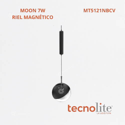 LED Lum Decorativa MOON Riel, 7W, 3000k, 515 lm, 48VDC, Ref MT5121NBCV, Marca Construlita (Bajo Pedido)
