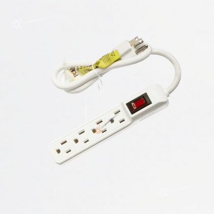 Multitoma Supresora de Picos Blanca, 4 Salidas, 120V, Ref NMNET-7514, Marca Powest (S)