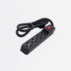 Multitoma Supresora de Picos Negra, 4 Salidas, 120V, Ref NMNET-7549, Marca Powest (S)