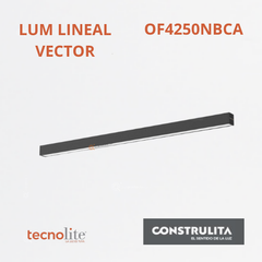 LED Lum Lineal VECTOR, 38W, 3000K, 4000 lm, 100-277V, Ref OF4250NBCA, Marca Construlita (Bajo Pedido)