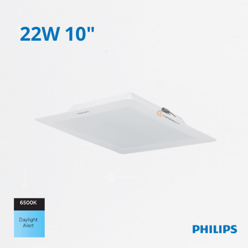 LED Panel Cuadrado DN058B LED20 22W, Incru 10", 6500K, 2000 lm, 110-240V, Ref 911401803888, Philips (Bajo Pedido)