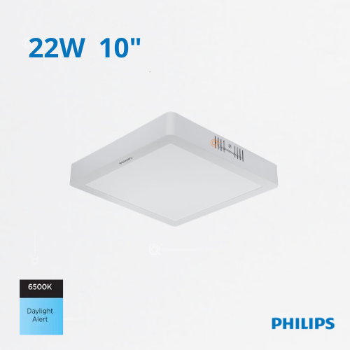 LED Panel Cuadrado DN058C LED20 22W, S/Pon 10", 6500K, 2000 lm, 110-240V, Ref 911401804488, Philips (Bajo Pedido)