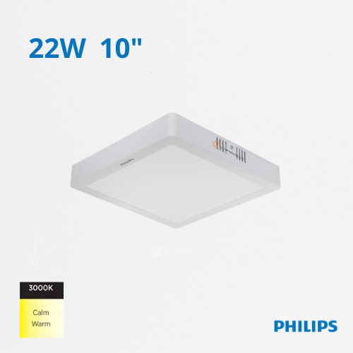 LED Panel Cuadrado DN058C LED20 22W, S/Pon 10", 3000K, 1860 lm, 110-240V, Ref 911401804288, Philips (Bajo Pedido)