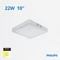 LED Panel Cuadrado DN058C LED20 22W, S/Pon 10", 3000K, 1860 lm, 110-240V, Ref 911401804288, Philips (Bajo Pedido)