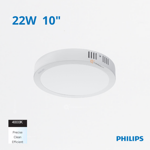 LED Panel Redondo DN058C LED20 22W, S/Pon 10", 4000K, 2000 lm, 110-240V, Ref 911401804088, Philips (Bajo Pedido)