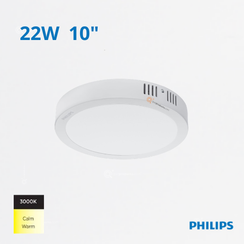 LED Panel Redondo DN058C LED20 22W, S/Pon 10", 3000K, 1860 lm, 110-240V, Ref 911401803988, Philips (Bajo Pedido)
