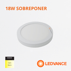 LED Panel redondo 18W Sobreponer, 3000k, 1440 lm, IRC 80, 110-277V, Ref 7025671 Ledvance-Osram (Bajo Pedido)