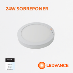 LED Panel redondo 24W Sobreponer, 4000k, 1920 lm, IRC 80, 110-277V, Ref 7025675 Ledvance-Osram (Bajo Pedido)