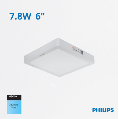 LED Panel Cuadrado DN058C LED9 7.8W, S/Pon 6", 6500K, 900 lm, 110-240V, Ref 911401802088, Philips (Bajo Pedido)