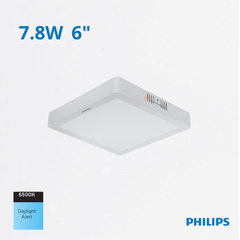 LED Panel Cuadrado DN058C LED9 7.8W, S/Pon 6", 6500K, 900 lm, 110-240V, Ref 911401802088, Philips (Bajo Pedido)