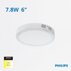 LED Panel Redondo DN058C LED9 7.8W, S/Pon 6", 3000K, 840 lm, 110-240V, Ref 911401801588, Philips (Bajo Pedido)