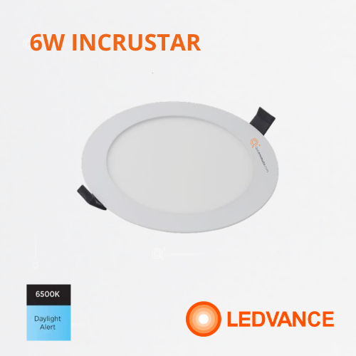 LED Panel redondo 6W Incrustar, 6500k, 420 lm, IRC 80, 110-277V, Ref 7025558 Ledvance-Osram (Bajo Pedido)