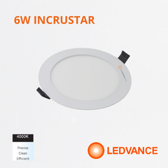LED Panel redondo 6W Incrustar, 4000k, 420 lm, IRC 80, 110-277V, Ref 7025557 Ledvance-Osram (Bajo Pedido)