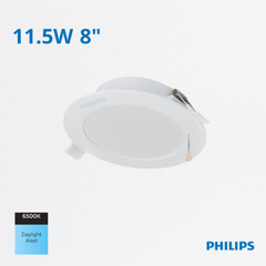 LED Panel Redondo DN058B LED13 11.5W, Incru 8", 6500K, 1300 lm, 110-240V, Ref 911401802388, Philips (Bajo Pedido)