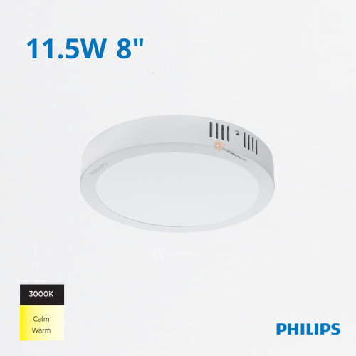 LED Panel Redondo DN058C LED13 11.5W, S/Pon 8", 3000K, 1210 lm, 110-240V, Ref 911401802788, Philips (Bajo Pedido)