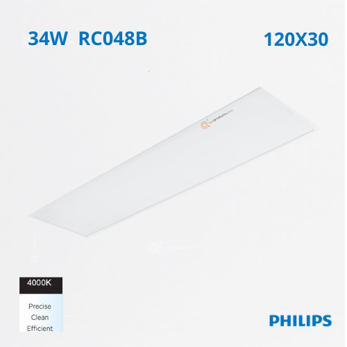 LED Panel 34W 30X120 , 4000K, 4260 lm, 100-277V, NO Atenuable, Ref 911401857985, Marca Philips (En Stock)