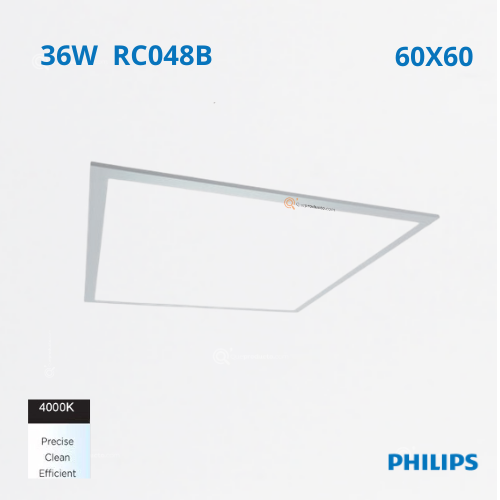 LED Panel 36W 60X60, 4000K, 4000 lm, 100-277V, NO Atenuable, Ref 911401854281, Marca Philips (En Stock)