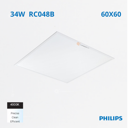 LED Panel 34W 60X60 , 4000K, 4260 lm, 100-277V, NO Atenuable, Ref 911401857385, Marca Philips (En Stock)
