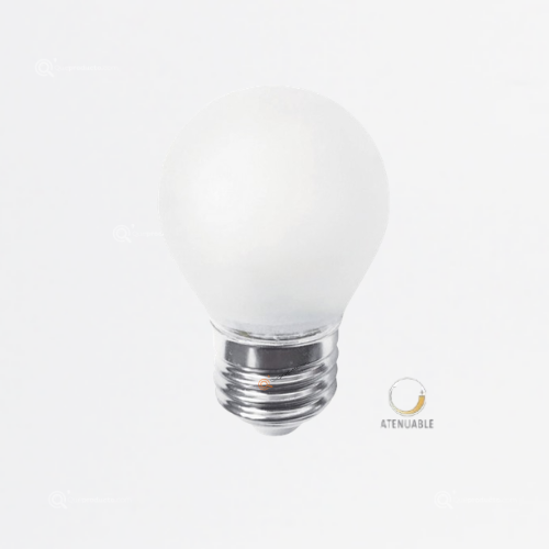 Led Vintage PING PONG 4,5W E27 Esmeril, 2700K, 420 lm, 127V, Ref G45D-LEDF001/27F, Marca Tecnolite (En Stock)