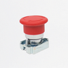 Pulsador Hongo 40mm con Retencion, Montaje 22mm Metalico sin Bloque, Ref SLMFN1R4, Marca Steck (O)