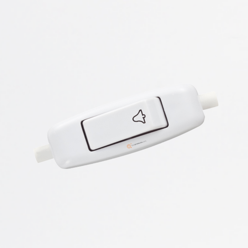 Pulsador de Paso 10A Blanco, 120-220V, Ref 1185, Marca EXE (En Stock)