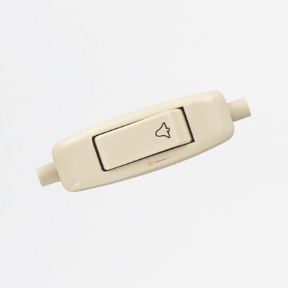 Pulsador de Paso 10A Marfil, 120-220V, Ref 185, Marca EXE (O)