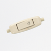 Pulsador de Paso 10A Marfil, 120-220V, Ref 185, Marca EXE (O)