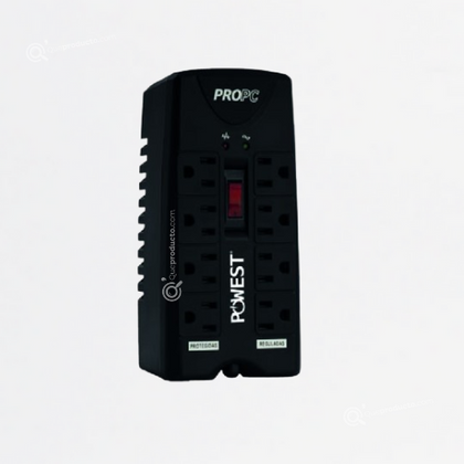 Regulador de Tensión 1000VA, 8 Salidas, 120V, Ref NRPC1000-7312, Marca Powest (S)