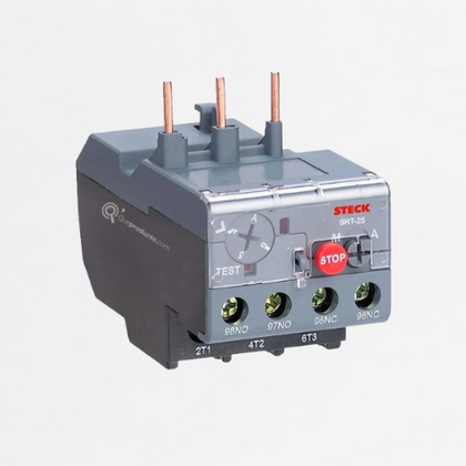 Relé Térmico de Corriente 1,6-2,5A FR25, Ref SRT252P5, Marca Steck (O)