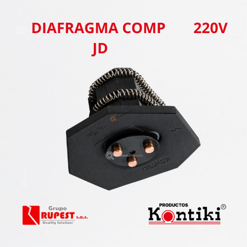 Repuesto Diafragma Completo Ducha 3 Temperaturas JD 220V (Dir Manual), Ref K-263, Marca Kontiki (Bajo Pedido)