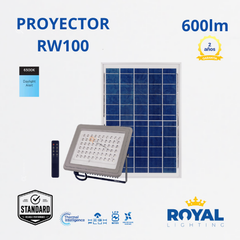 LED Proyector Solar RW100, 6500K, 110G, IP65, Ref RW100, Marca Royal Lighting (En Stock) x2 Puntos
