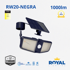 LED Luminaria Deco Solar de Pared RW20, 3000K, IP65, Ref RW20, Marca Royal Lighting (En Stock) x2 Puntos