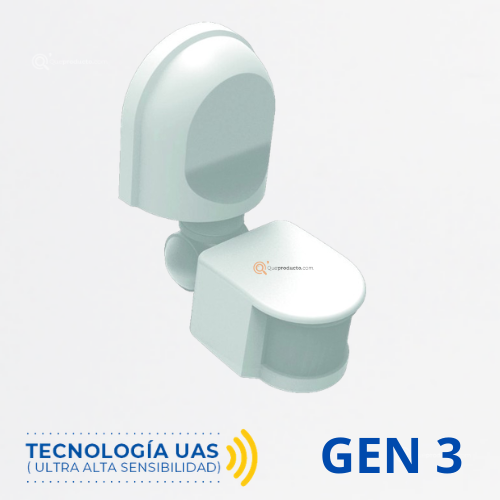 Sensor de Mov. Infrarrojo, S-L1 Gen3, Techo/Pared, 180G, 200W Max LED, 120V, Marca Royal Lighting (En Stock)