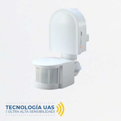 Sensor de Mov. Infrarrojo, Ref S-L1,S/P Techo/Pared, 180G, 200W Max LED, Marca Royal Lighting (S)