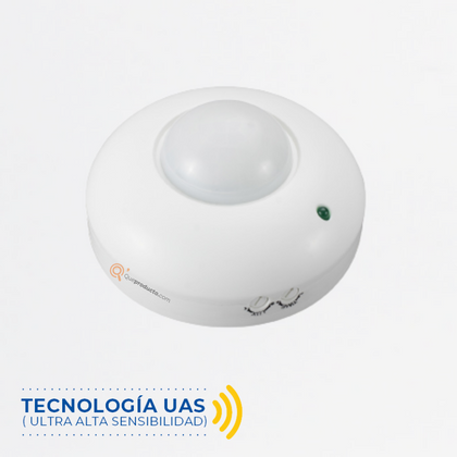 Sensor de Movimiento Infrarrojo, Ref S-S1, Techo, 360G, 200W Max LED, Marca Royal Lighting (S)