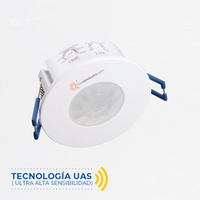 Sensor de Mov Infrarrojo, Incrustar Techo, 360G, 100-240V, Ref S-D1, Marca Royal Lighting (S)