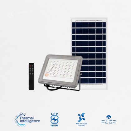 LED Proyector Solar RW120, 6500K, 110G, IP65, Ref RW120, Marca Royal Lighting (S)